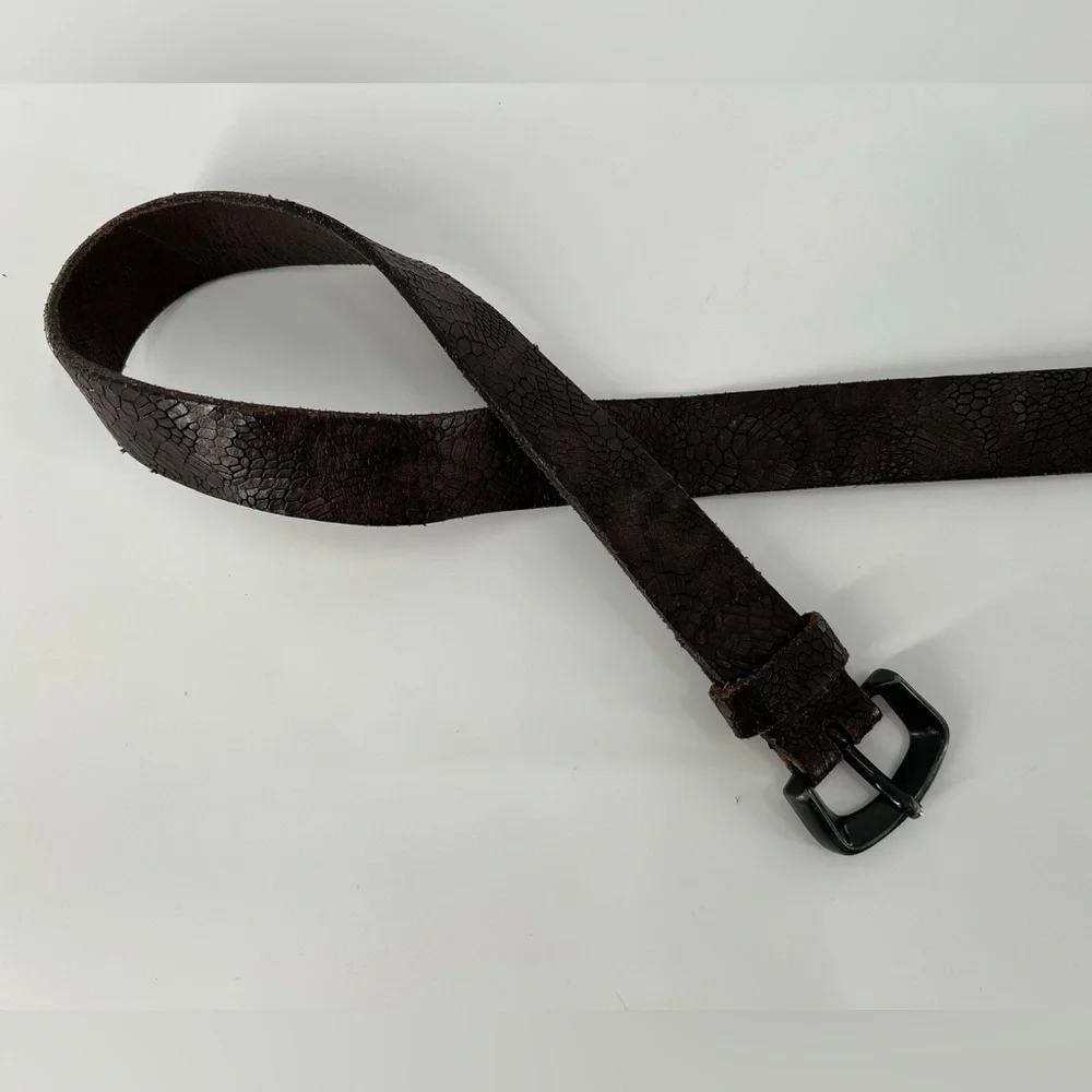 True Religion Brown Leather Belt‎ S